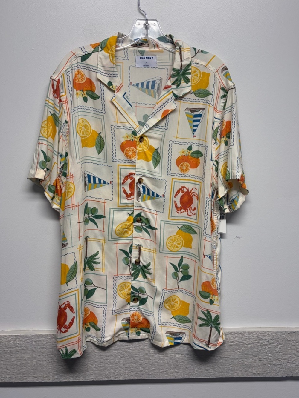 Old Navy Summer Button Down Top L